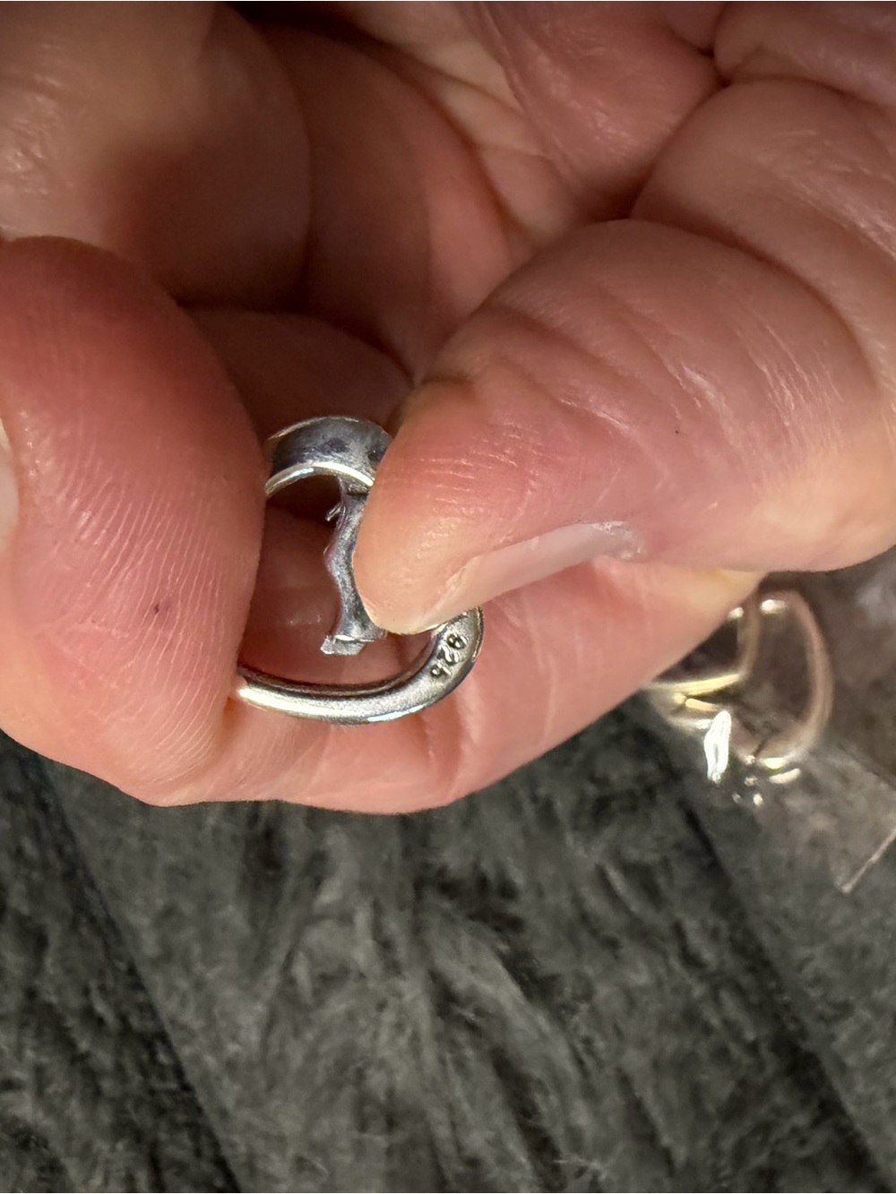 Sterling Silver 925 Love Heart Sterling Silver Lobster Clasp - Picture 11 of 16